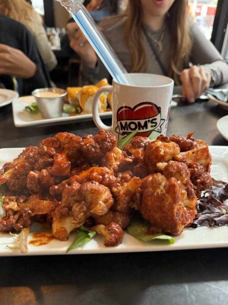 A plate of food on top of a table.